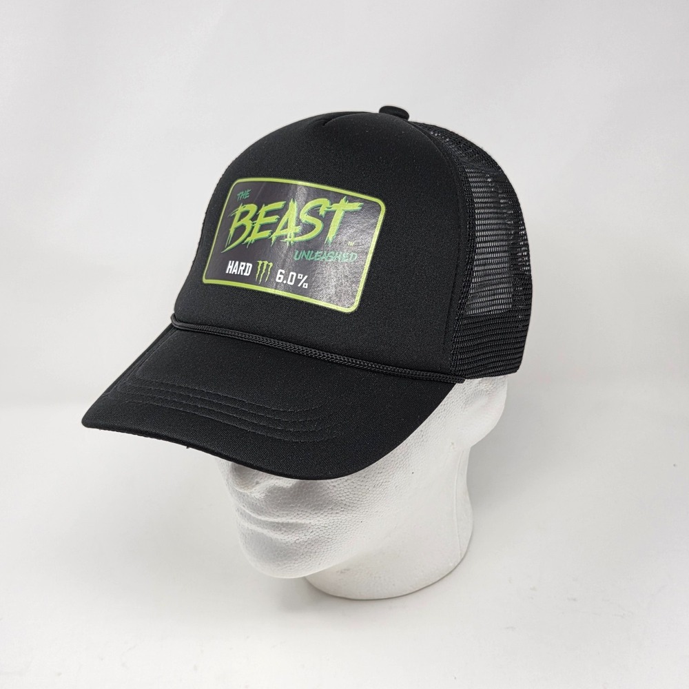 Monster‎ The Beast Unleashed Foam Mesh Trucker Snapback Hat Cap Promotional Rope